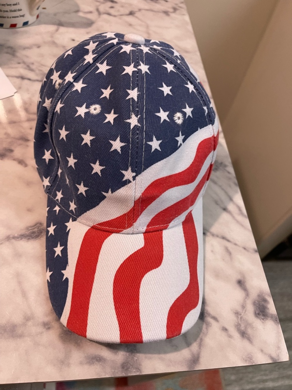 Source Unknown American Flag Stars & Stripes Baseball Cap - Red, White, Blue